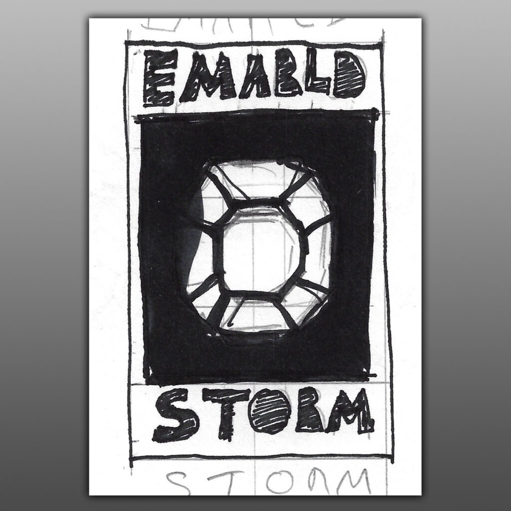 Emerald Storm Logo Design Sketch