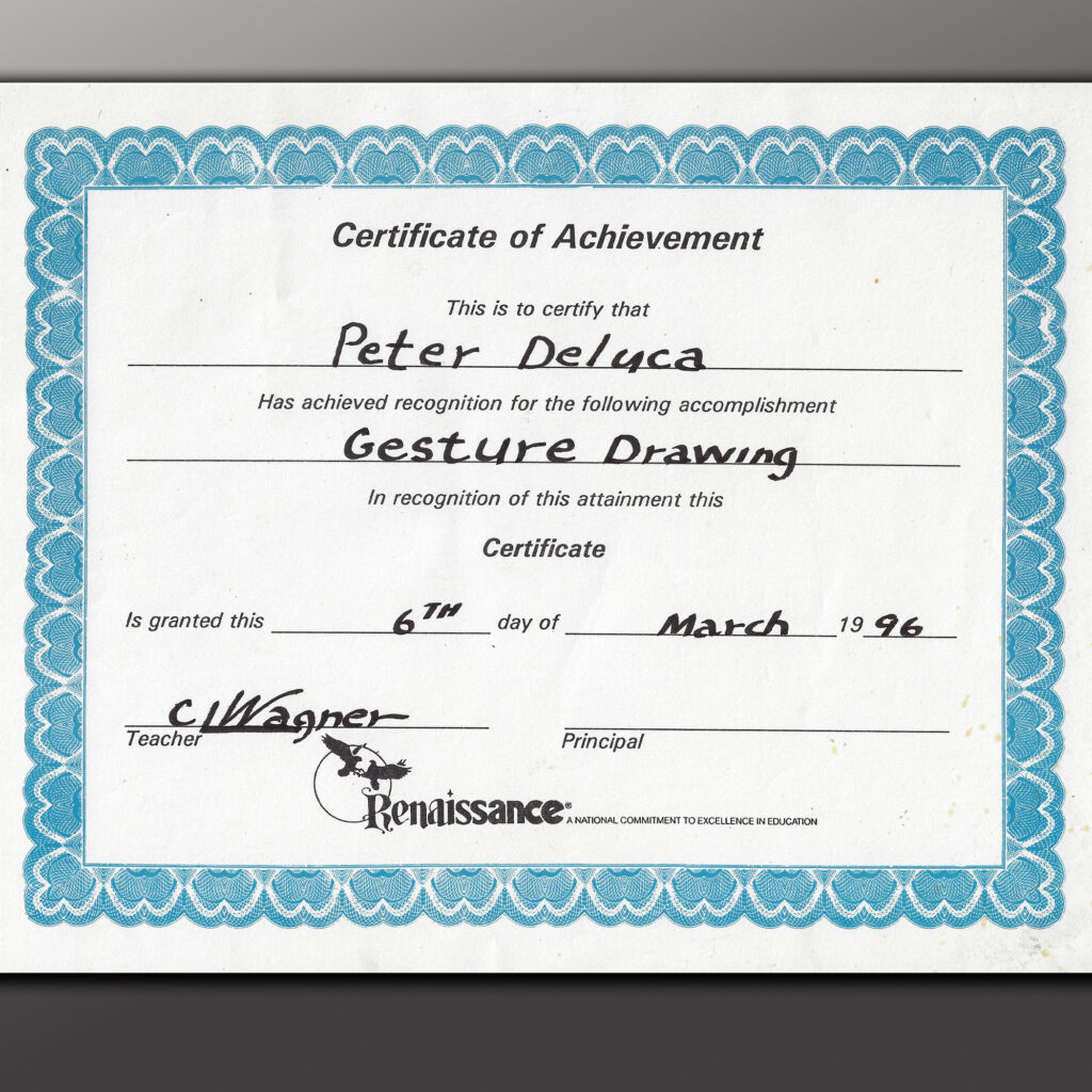 RENAISSANCE Award for Gesture Drawing A National Commitment to Excellence in Education