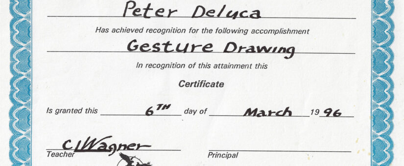RENAISSANCE Award for Gesture Drawing A National Commitment to Excellence in Education
