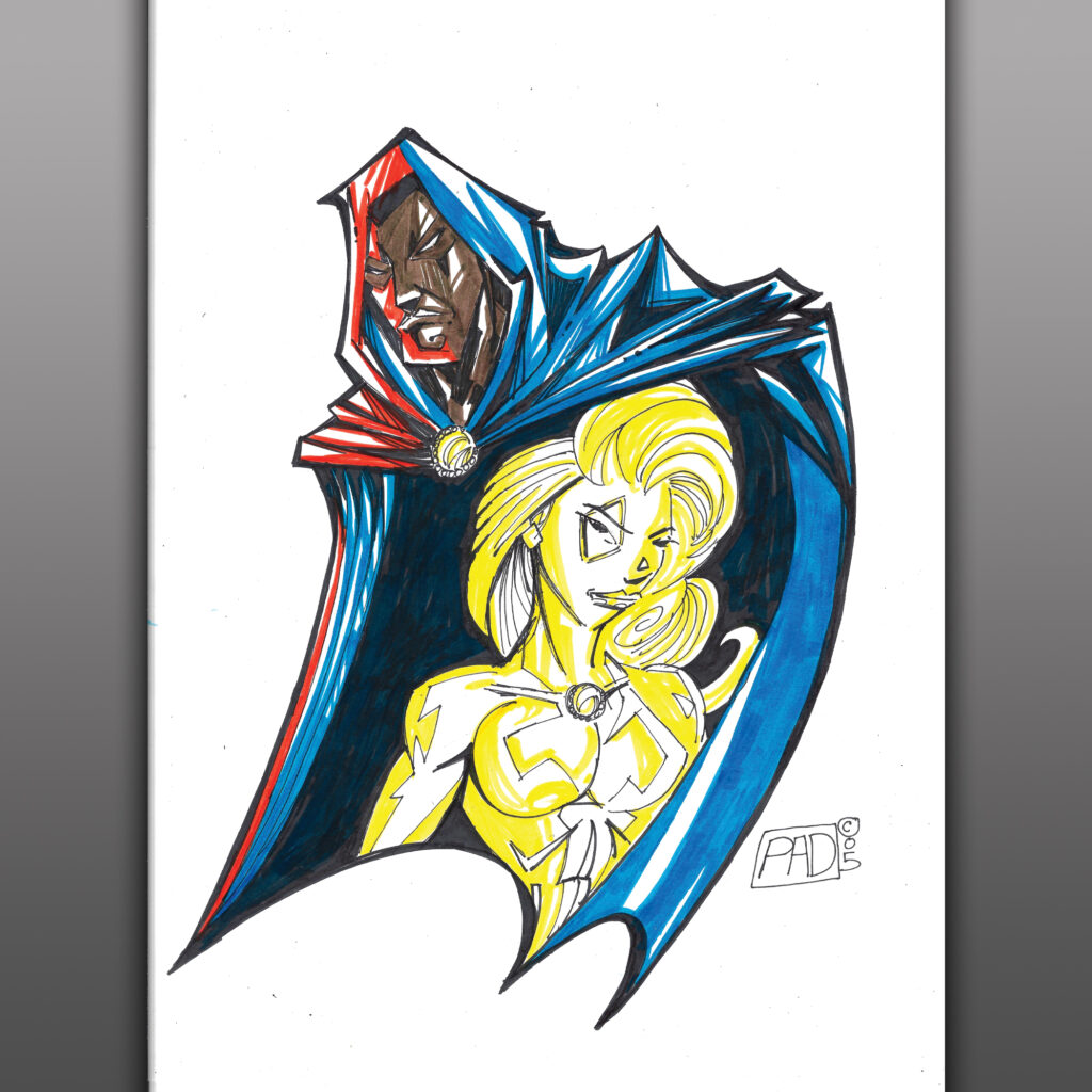 Cloak and Dagger - Mr. Sketch Scented Marker Sketch