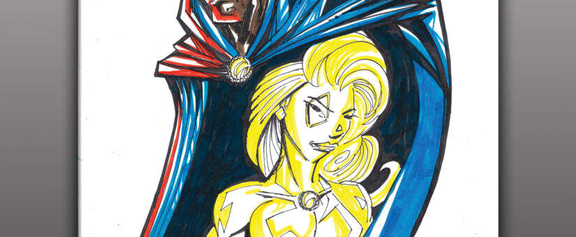 Cloak and Dagger – Mr. Sketch Scented Marker Sketch