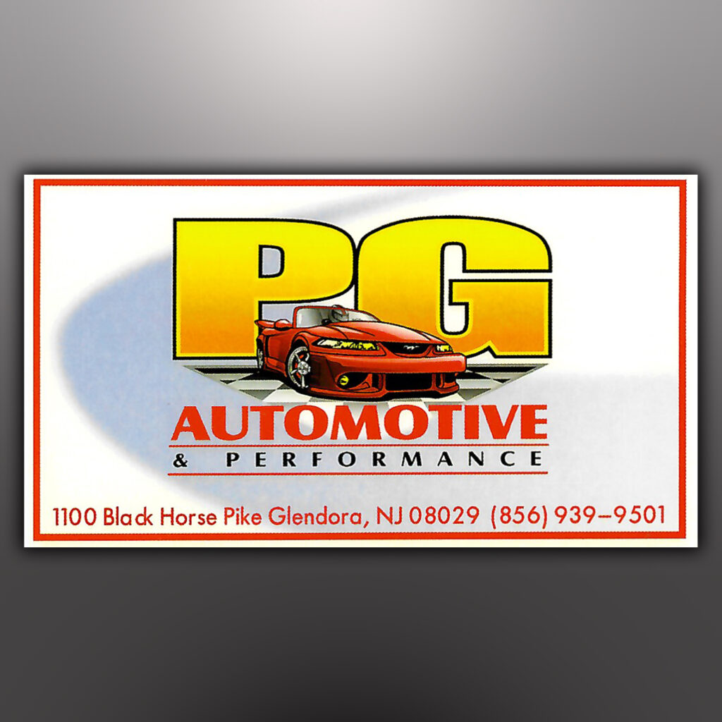 PG Automotive Perfromance - Business Card Design