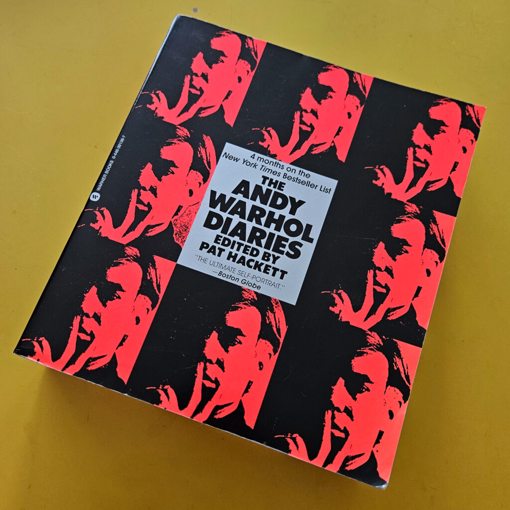The inspirations for AKAPAD.COM ::: Part 1 The Andy Warhol Diaries