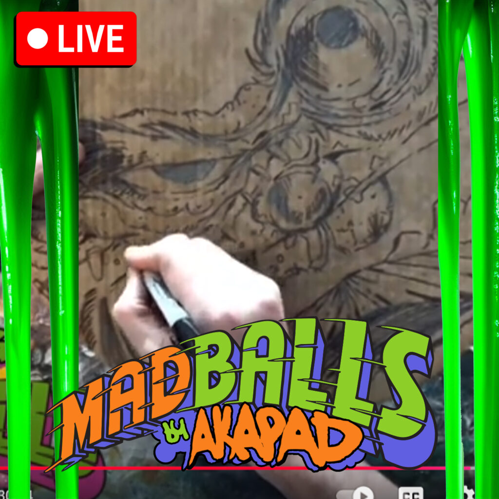 DRAWNG MORE AND MORE MAD BALLS WITH AKAPAD