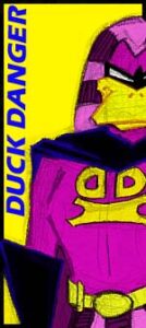Original 'Duck Danger" art as it appeared on NSART.COM Peter's first studio website.