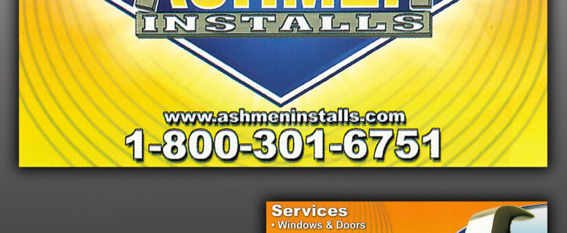 Ashman Installs – Business Card Design