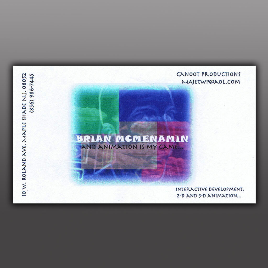 Brian McMenamin - Ganoot Productions – Business Card Design