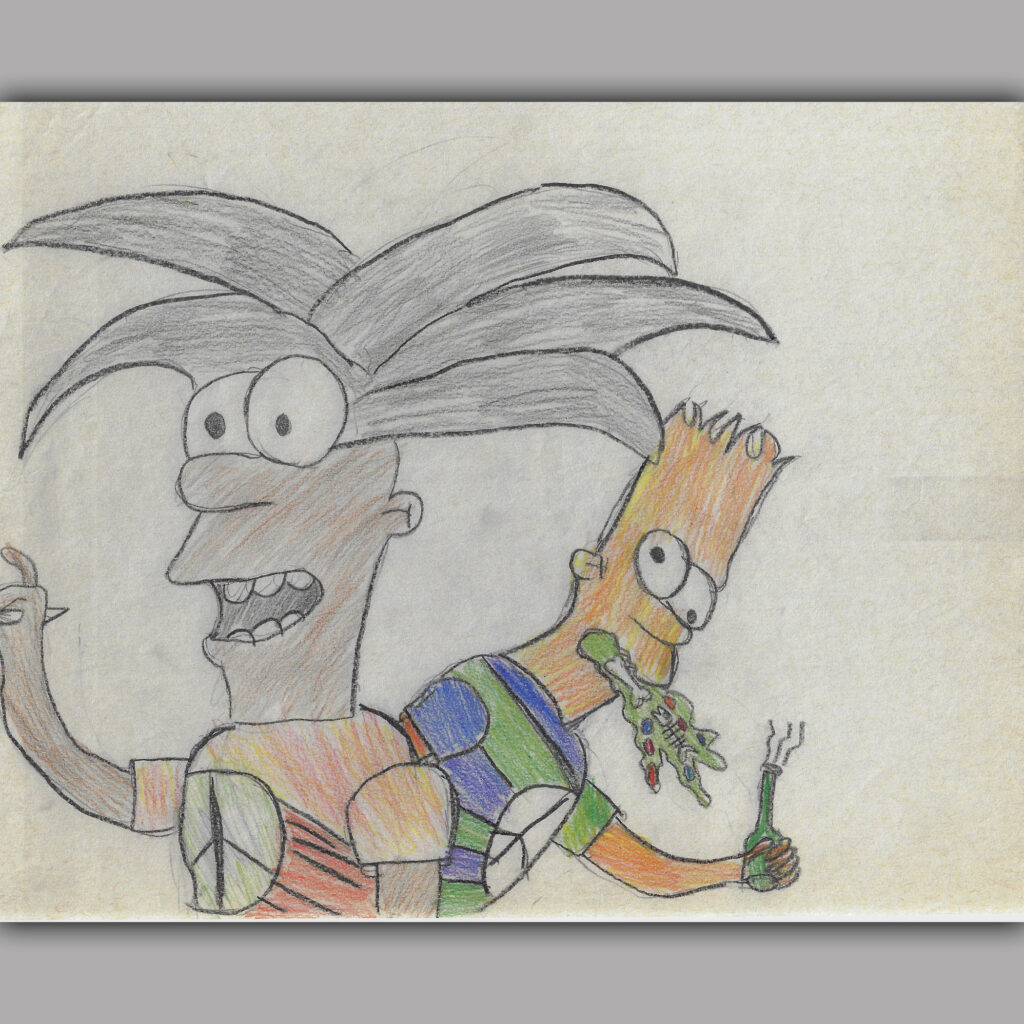 Jamaican Simpson and Bart Simpson - Puke