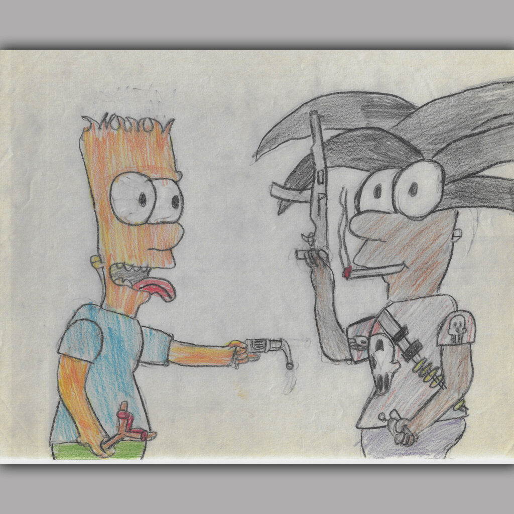 Jamaican Simpson Punisher and Bart Simpson