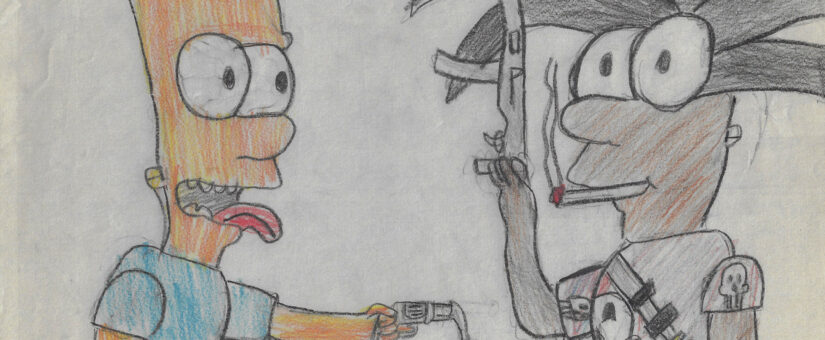 Jamaican Simpson Punisher and Bart Simpson