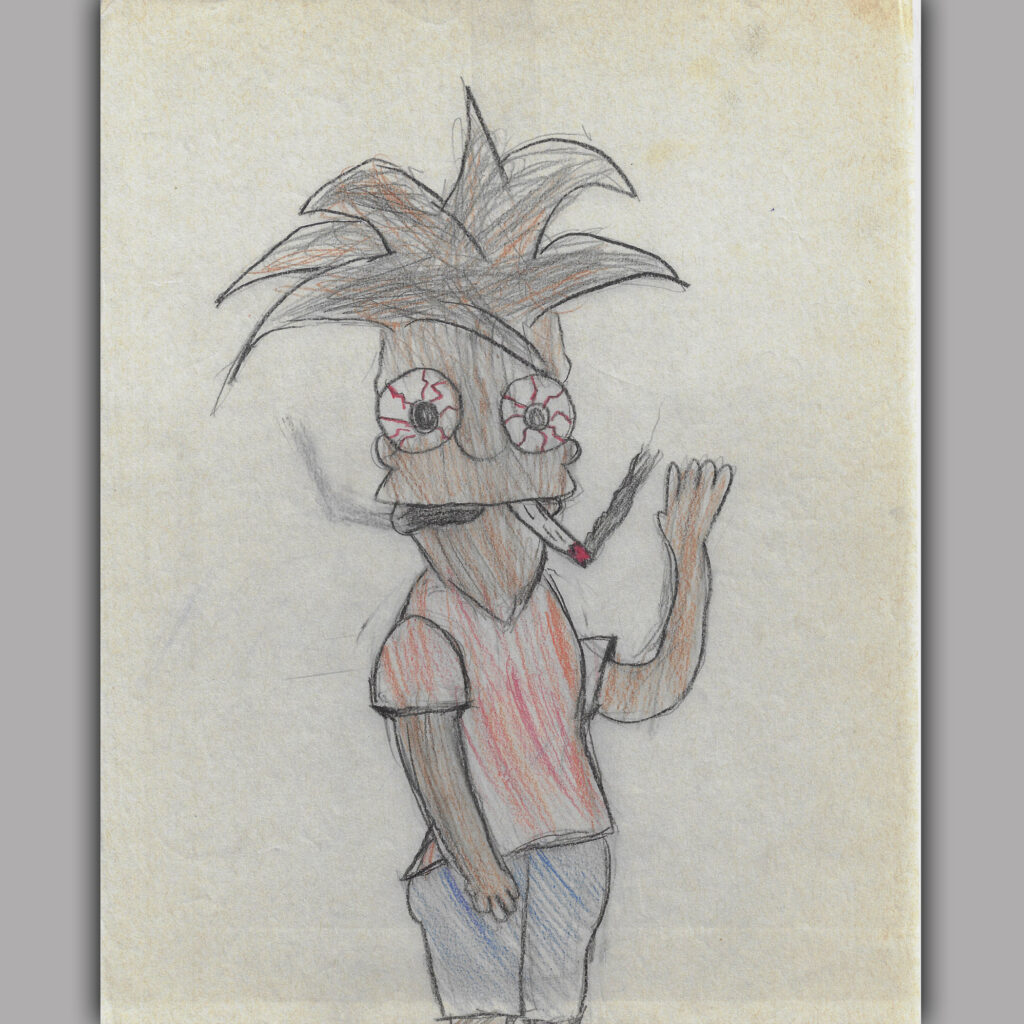 Jamaican Simpson – Smoking Pot - Blood Shot Eyes