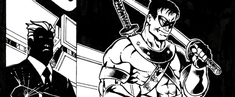 Judo Girl page 11 Inks – Top Half of Page – FOUND!