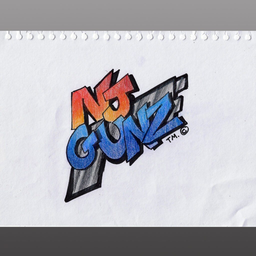 NJ GUNZ - Video Game Title - Logo Design