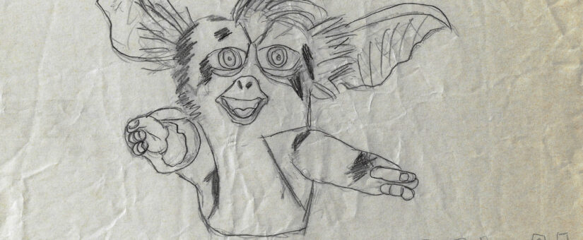 Daffy the Mogwai Pencil Drawing – Gremlins 2 The New Batch