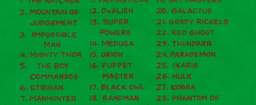 JACKTOBER 2024 Drawing Prompts – The Jack Kirby Tribute Sketchbook Challenge