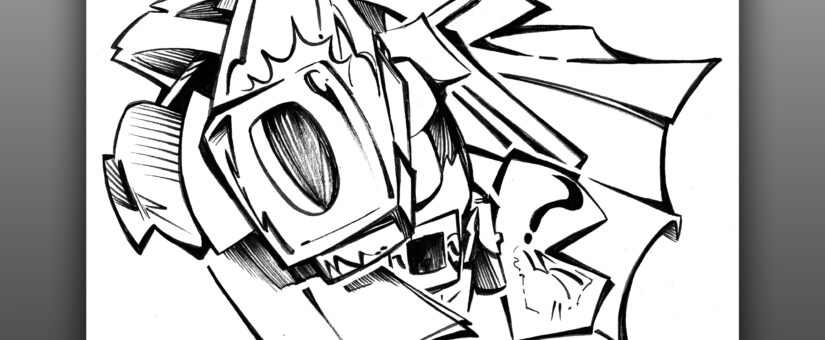 DUCK DANGER – Or another name – Character Illustration by Buz Hasson inked by Peter A DeLuca AKAPAD