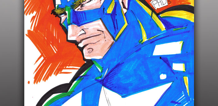 Captain America Mr. Sketch Scented Marker Sketch