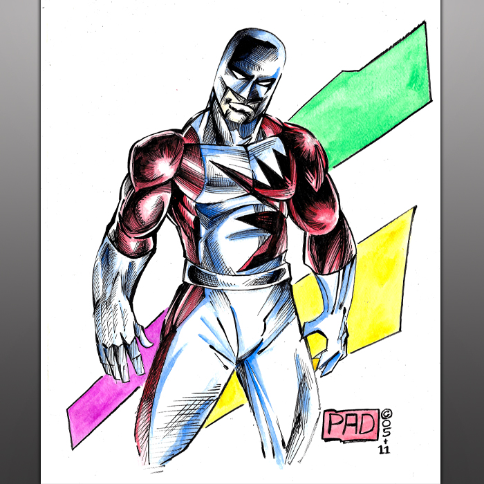 The Guardian of Alpha Flight - Marvel Comics - Watercolor Painting