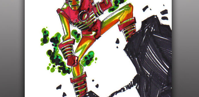 Iron Man Marker Sketch 2006