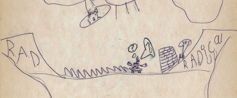 Rad to Radical Skateboarder – Felt Tip Marker