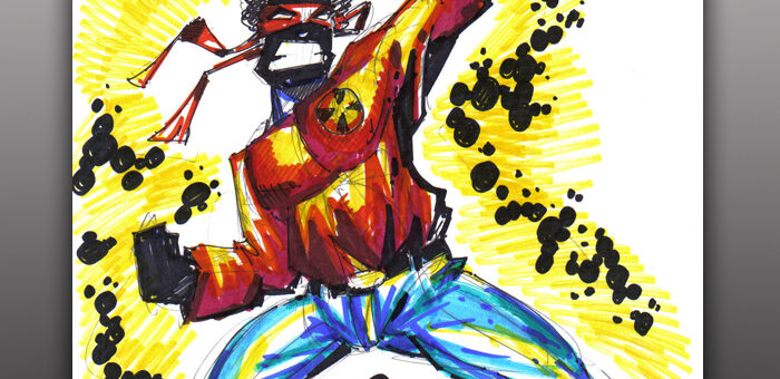 Sunsot of The New Mutants and X-Corporation – Sketch