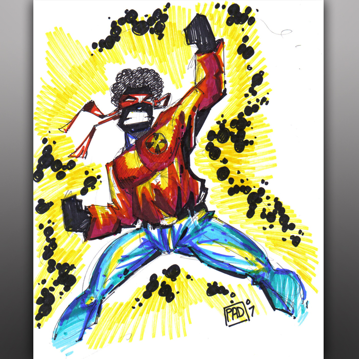 Sunsot of The New Mutants and X-Corporation - Sketch