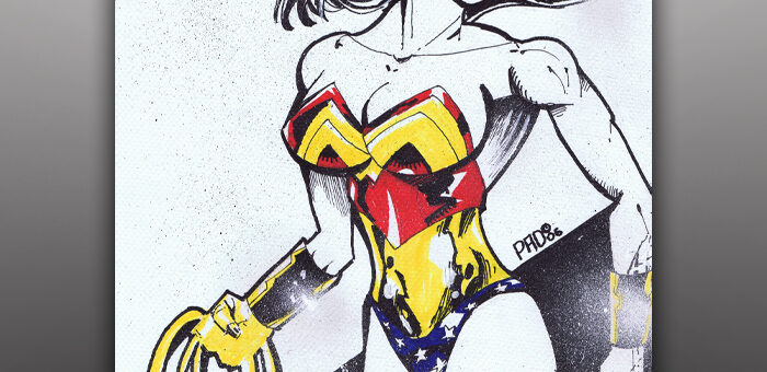 Wonder Woman 11×17 Marker Illustration
