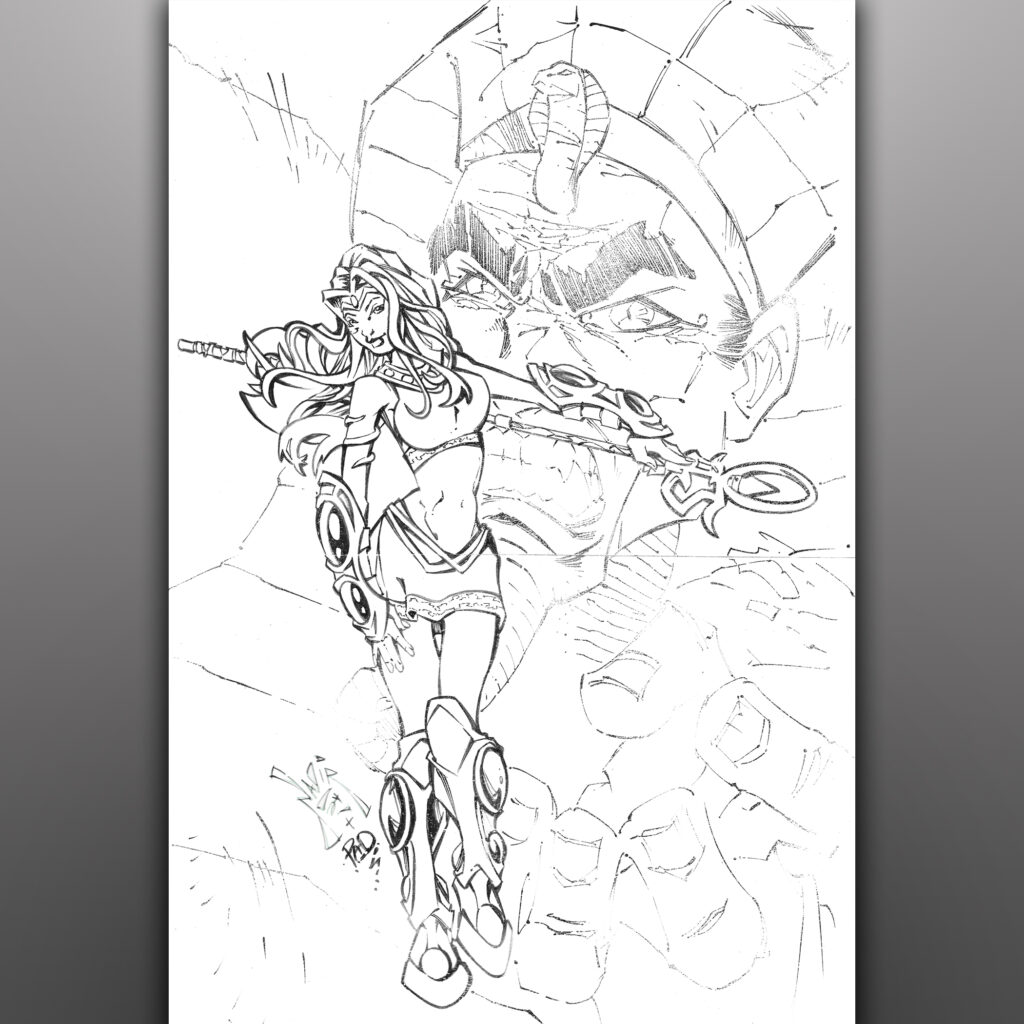 Legend of Isis - Comic Book Cover for Blue Wave Productions -FOUND!!!!