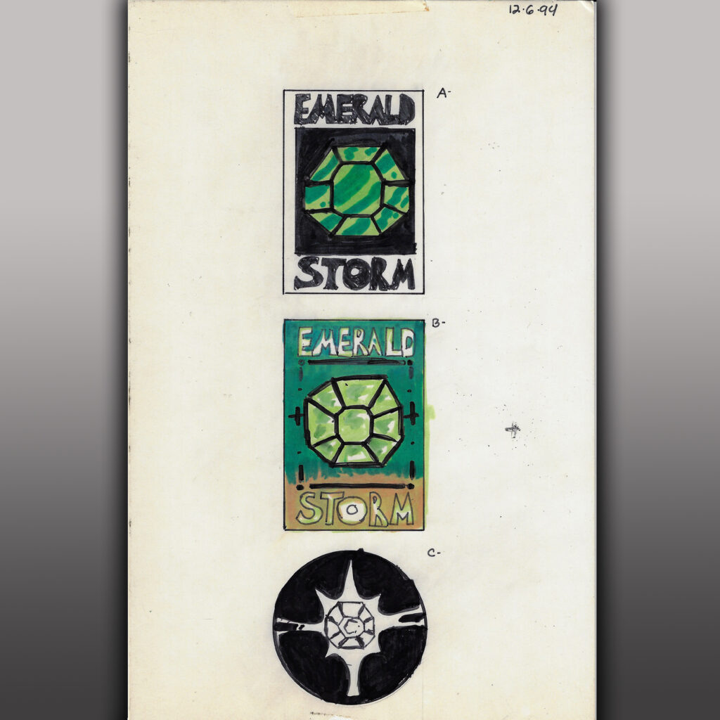 Emarld Storm Comics - Logo Design - Kevin Bridgeman