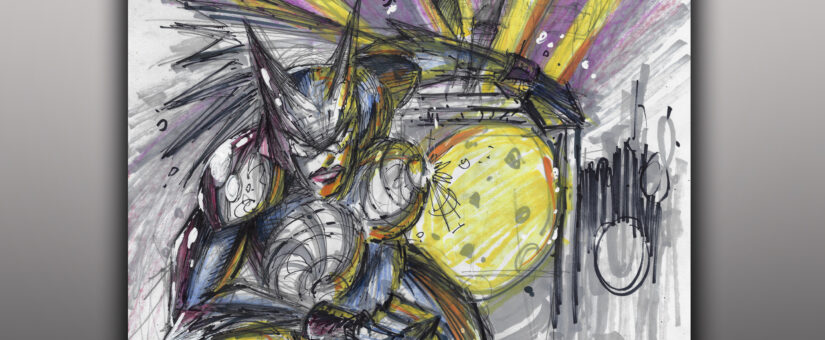 FEM BAT Sketch from The Studio Live – Livestream Art