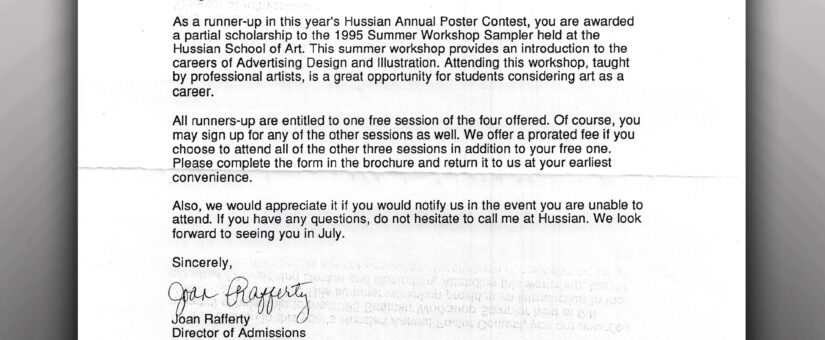 Runner-Up 1995 Hussian School of Art Annual Mini-Poster Contest