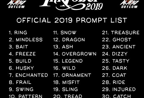 Inktober 2019 Prompt List