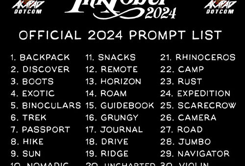 Inktober 2024 Prompt List