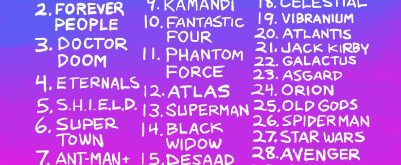 JACKTOBER 2021 PROMPT LIST