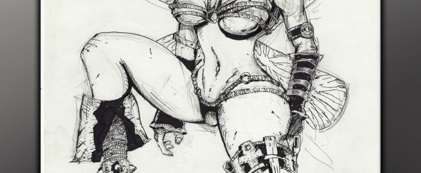 Fairies Wear Boots – Drawing 001
