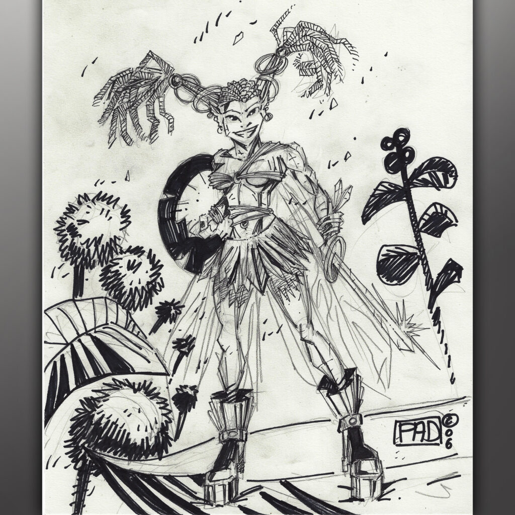 Fairies Wear Boots - Drawing 003