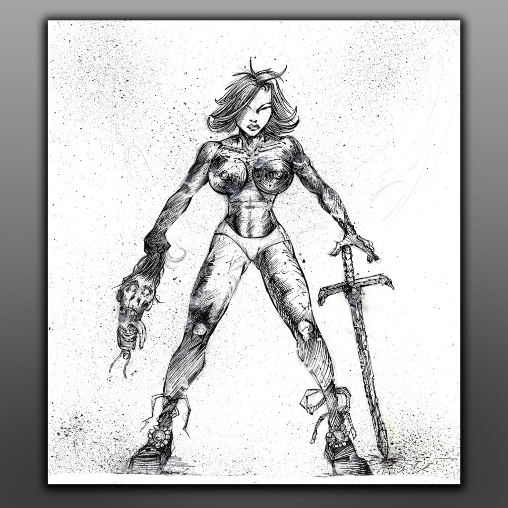 Girl - Corpse Comic Book Idea - Character Art