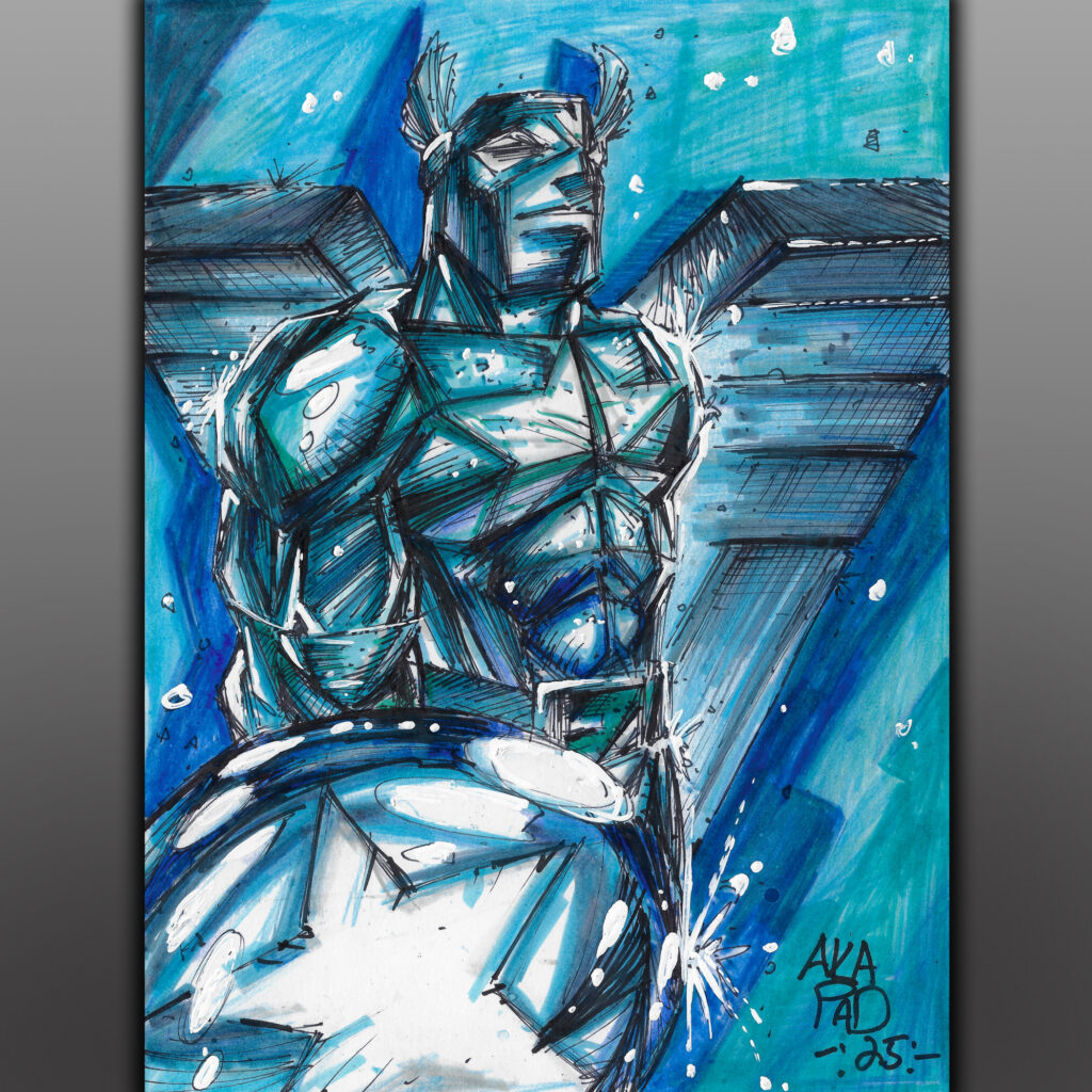 Captain America - Crayola Cast - Live Art