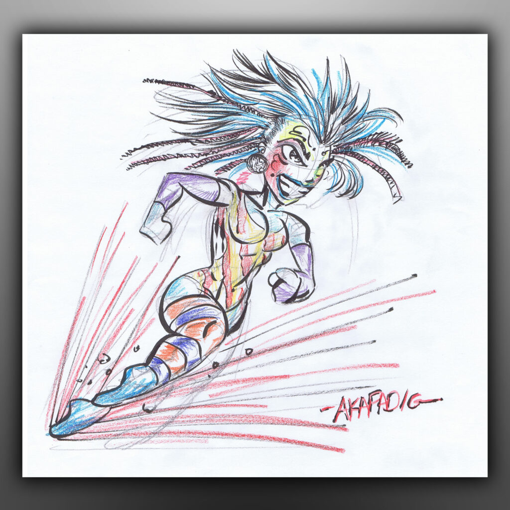 Smurfasaur - Cartoon Character Design Sketch