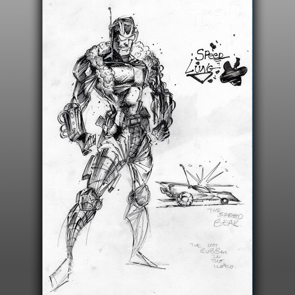 Speed Lung Character Concept Sketch - TBD Project
