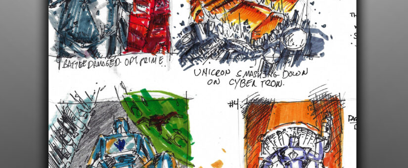 UNUSED Brygent Marketing Transformers OptimumCollection – Sketch Card Thumbnails